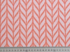 RESTST�CK 143 cm Bio-Jacquard Hamburger Liebe Maxi Knit, wei� apricot
