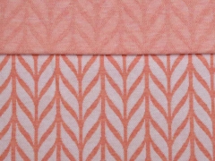 RESTST�CK 143 cm Bio-Jacquard Hamburger Liebe Maxi Knit, wei� apricot