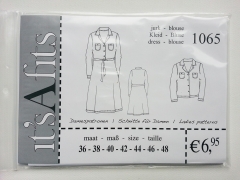 Papierschnittmuster Hemdblusenkleid 1065 it's A fits