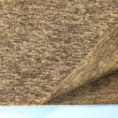 Strickstoff meliert flauschig weich, gelb khakigr�n