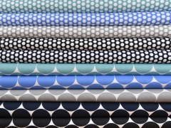 Baumwollstoff Punkte Fresh Dots 9 mm, wei� himmelblau