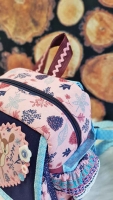 Dekostoff Bl�tter, rosa