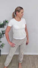 Papierschnittmuster schmale Sweathose Damen ki-ba-doo