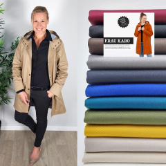 RESTST�CK 61 cm Baumwollstoff Trenchcoat Stoff mit Stretch, camel