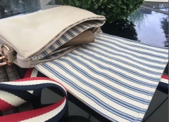 Gurtband Streifen 3 cm, navy cremewei� rot