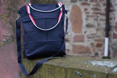 Gurtband Streifen 3 cm, navy cremewei� rot