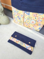 Dry Oilskin Light gewachste Baumwolle, marineblau