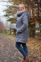 Jackenstoff Jacquard Fischgr�t angeraut, grau