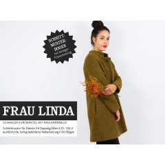 Papierschnittmuster schmaler Kurzmantel Frau Linda Studio Schnittreif