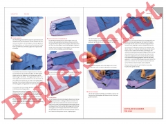 Papierschnittmuster schmaler Kurzmantel Frau Linda Studio Schnittreif