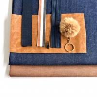 Kunstfellbommel Taschenanh�nger 6 cm, beige
