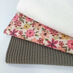 Strickstoff Baumwolle Halbpatent gerippt, Bundeswehrgr�n
