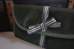 Ripsband Streifen 16 mm, navy grau gr�n