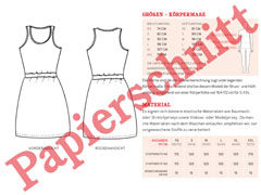 Papierschnittmuster Tr�gerkleid FRAU NELE Studio Schnittreif