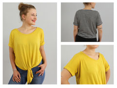 Knotenshirt Papierschnittmuster Frau Bille Studio Schnittreif