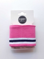 Fertigb�ndchen Stoff Streifen College Stil B�ndchenstoff, wei� dunkelblau pink