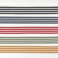 Gurtband Streifen 4 cm, rot wei�
