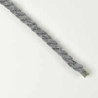 gedrehte Kordel dick 8 mm, grau