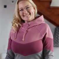 Flache Kordel Hoodiekordel Kapuzenband 15 mm, dunkles altrosa