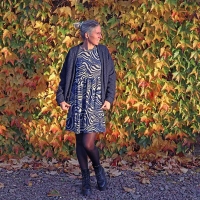 Boucle Stoff Schafsl�ckchen, dunkelblau