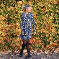 Boucle Stoff Schafsl�ckchen, dunkelblau