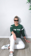 Sweatstoff French Terry uni, dunkelgr�n