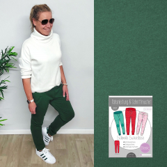 Sweatstoff French Terry uni, dunkelgr�n