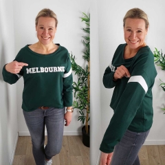 Sweatstoff French Terry uni, dunkelgr�n
