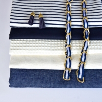 EINZELST�CK 100 cm Strickstoff Glattstrick Baumwolle Meterware uni, cremewei�
