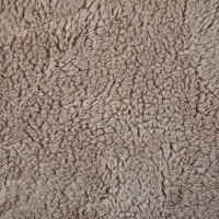 Teddyfleece Teddyfell aus Baumwolle, hellbraun