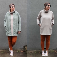 RESTST�CK 155 cm Strickstoff uni, taupe