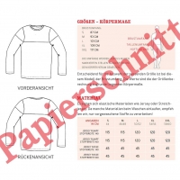 Papierschnittmuster Langarmshirt Herren HERR LEVI Schnittreif