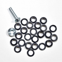 15 Metall �sen Gunmetal 11 mm mit Werkzeug