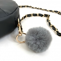 Schl�sselring mit Kette 30mm, gold