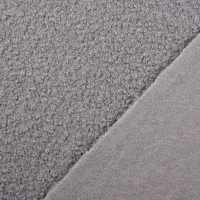 Boucle Stoff Schafsl�ckchen elastisch, grau taupe