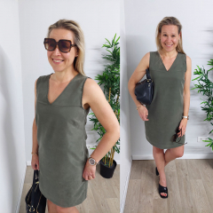 Modal Webware Blusenstoff uni, army gr�n