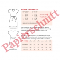 Papierschnittmuster Kleid V-Ausschnitt Damen FRAU VIKKI Studio Schnittreif