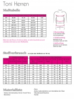 Schnittmuster Hoodie TONI Herren Fadenk�fer