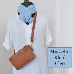 Musselin Stoff Double Gauze uni, wei�