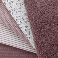 Handtuch Frottee Stoff uni, alt bordeaux