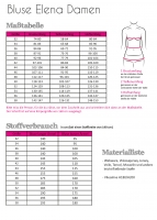 Papierschnittmuster Bluse Damen ELENA Fadenk�fer