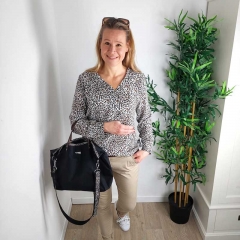 Papierschnittmuster Bluse Damen V-Ausschnitt CLEO Fadenk�fer