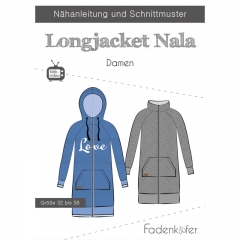 Papierschnittmuster Longjacket Damen NALA Fadenk�fer