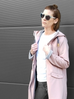 Regenmantelstoff uni, cremewei�