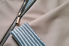 Regenmantelstoff uni, cremewei�