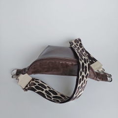 Lederimitat Vintage Look mit Geweber�cken, dunkelbraun