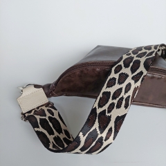 Lederimitat Vintage Look mit Geweber�cken, dunkelbraun