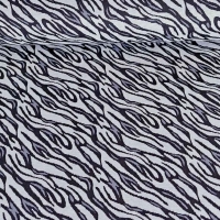 RESTST�CK 92 cm Jerseystoff Jacquard Strickjersey Animal Print, grau schwarz