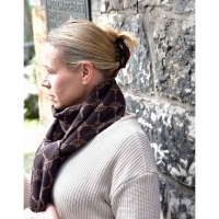 Strickstoff Baumwolle Halbpatent gerippt, helltaupe