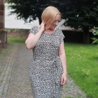 Viskose Jerseystoff Leoparden Muster,rostbraun dunkeltaupe